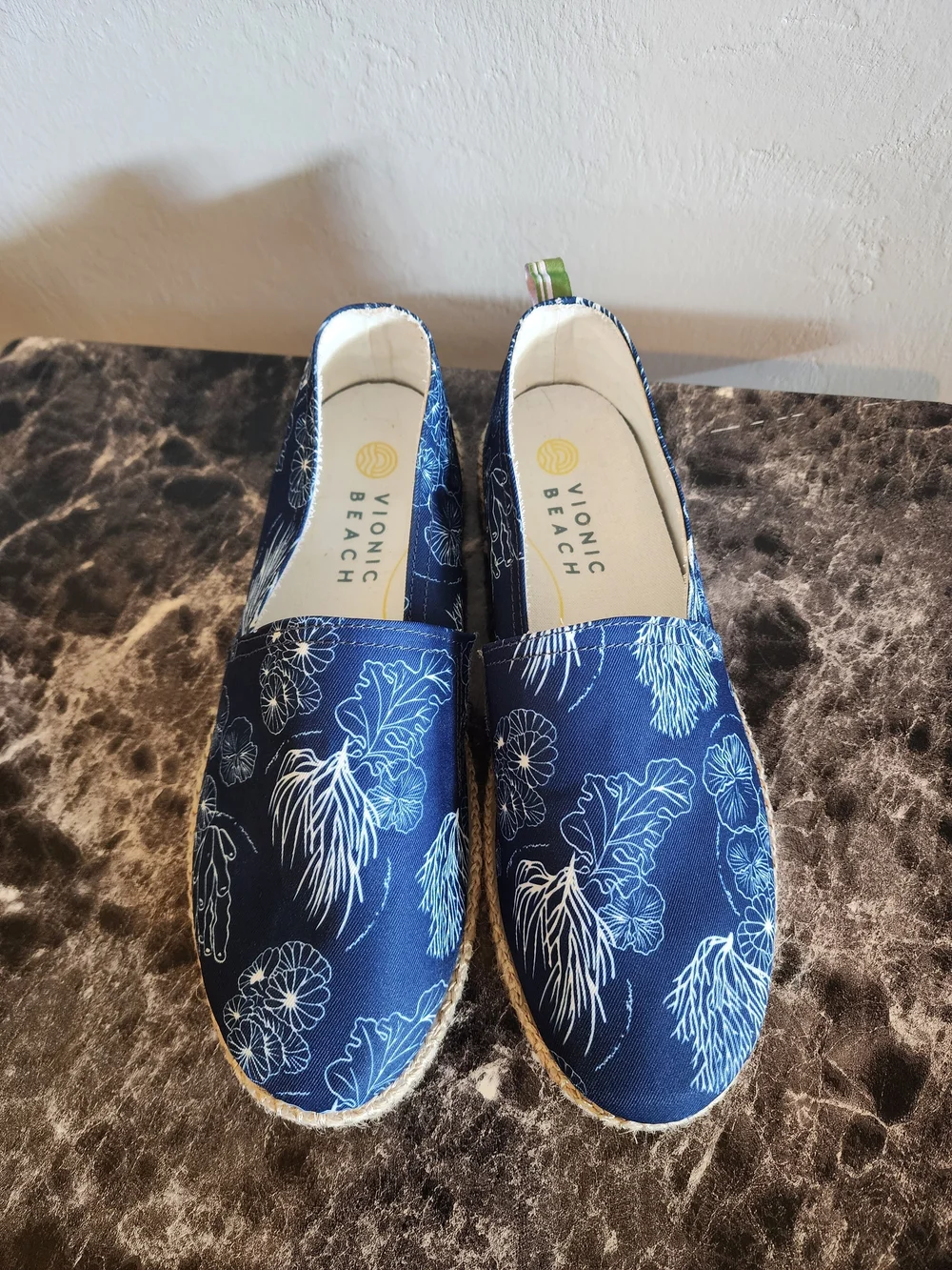 Vionic Ocean Blue Laguna Slip Espadrille